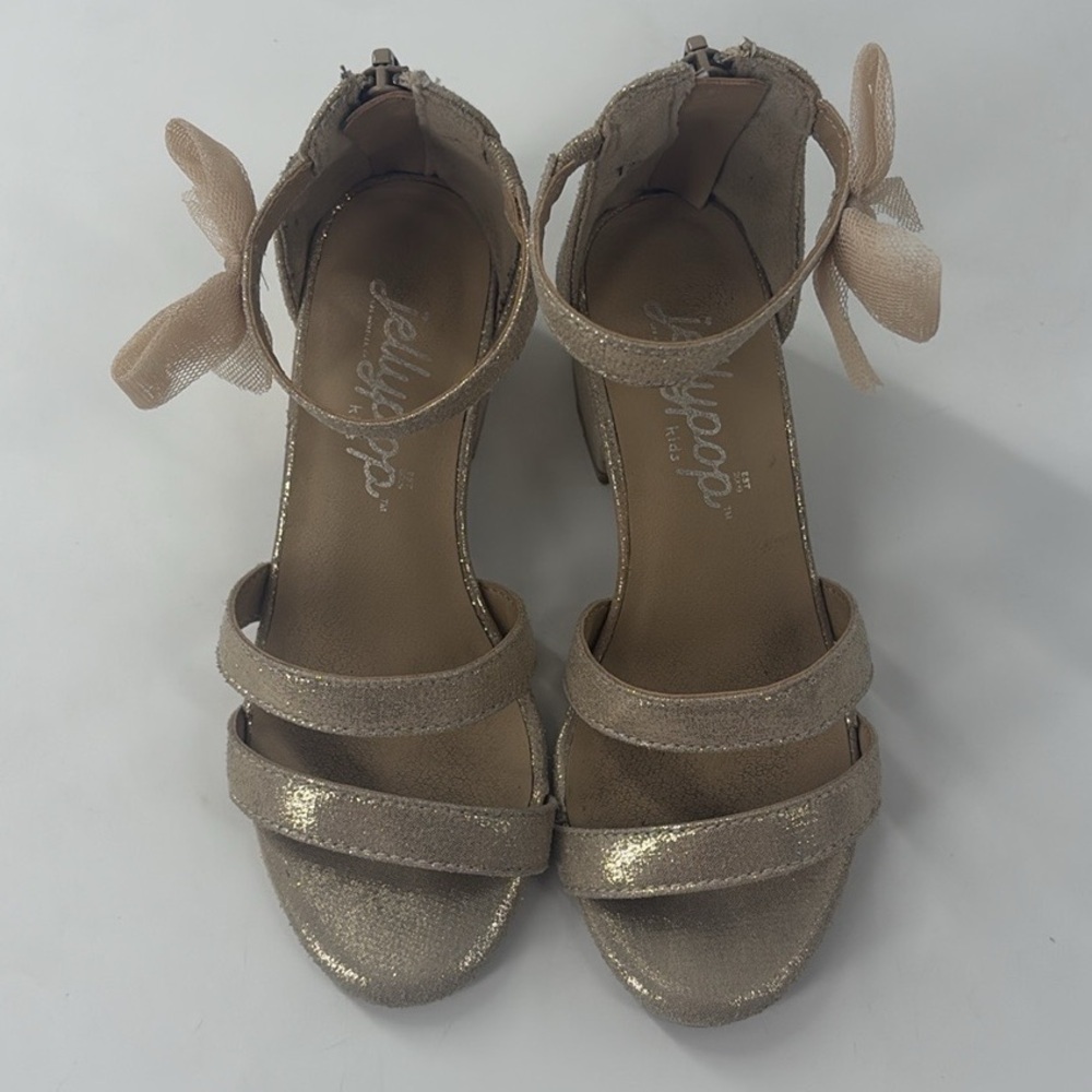 JELLYPOP BRILLIANT GIRLS’ Size FASHION HEEL Bonnie Bell Golden Zip Back- Sz 12 - Picture 5 of 8